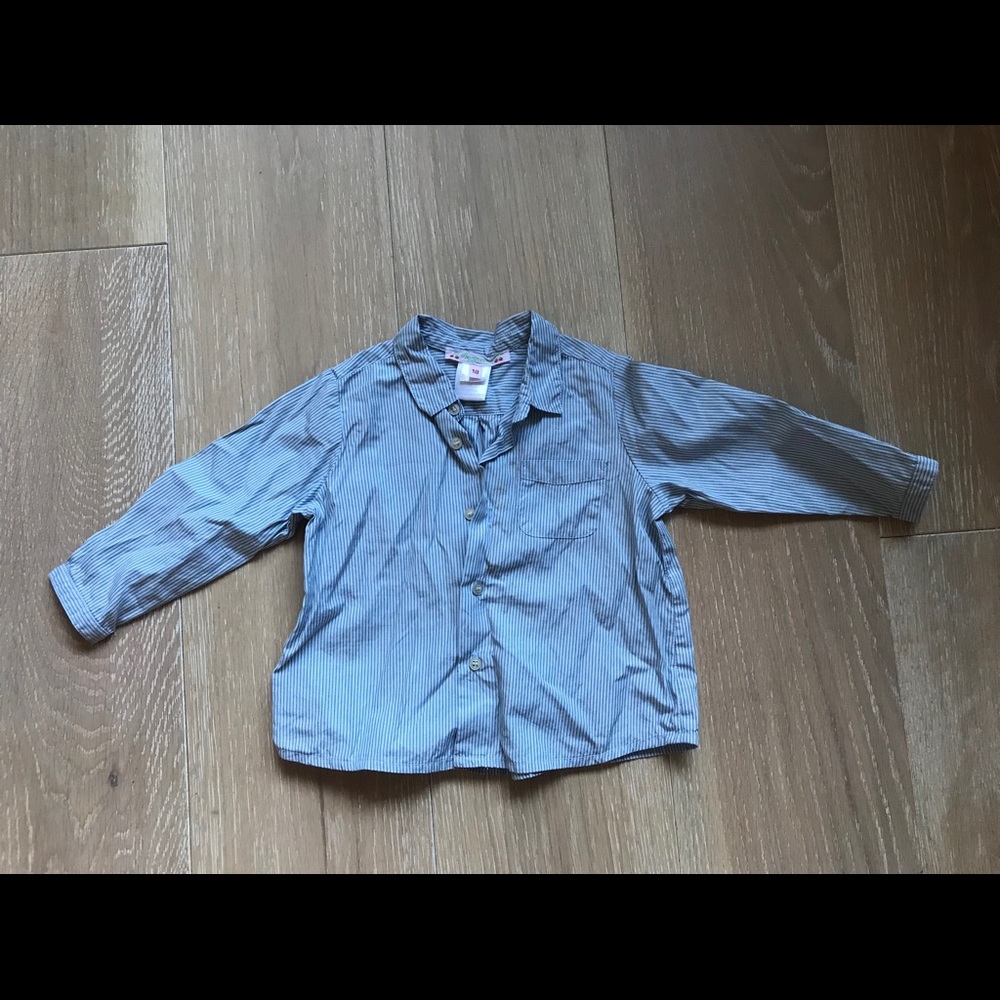 Bonpoint shirt, blue stripes